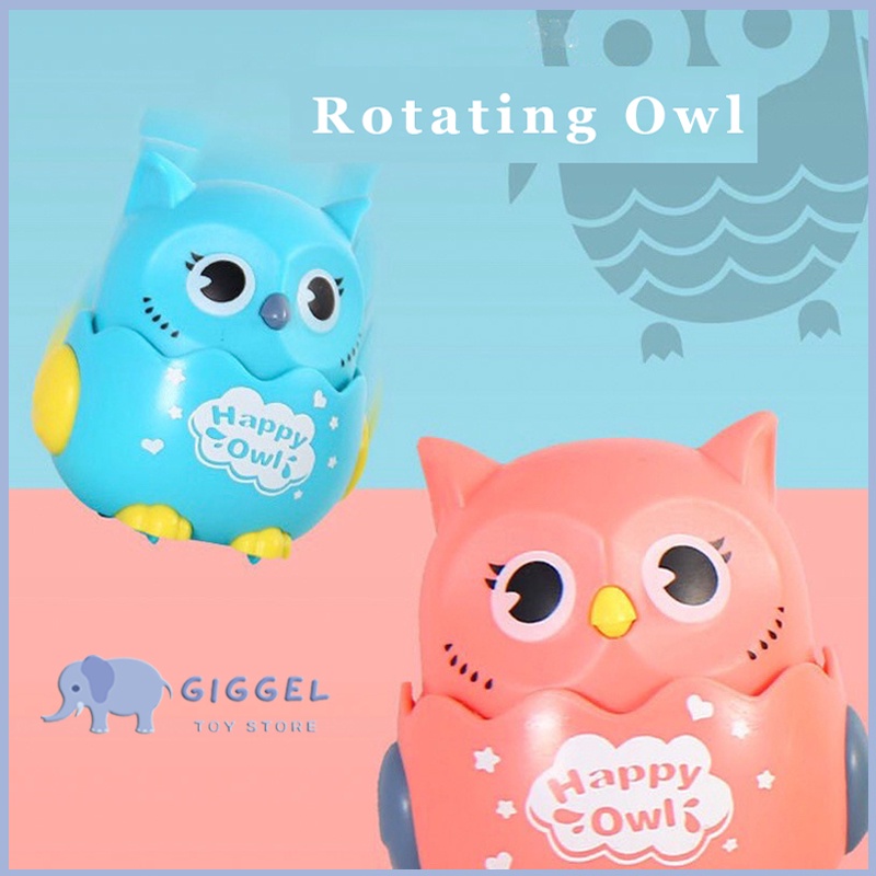 [ Giggel ] Mainan Bayi Owl / Happy Owl / Mainan Rotating Owl