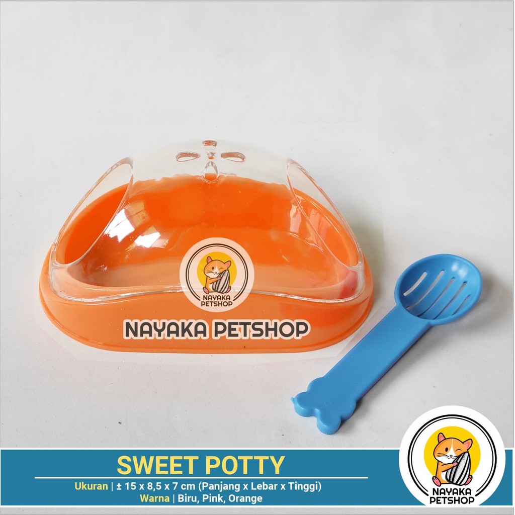 Sweet Potty Tempat Mandi Hamster Wadah Pasir Wangi