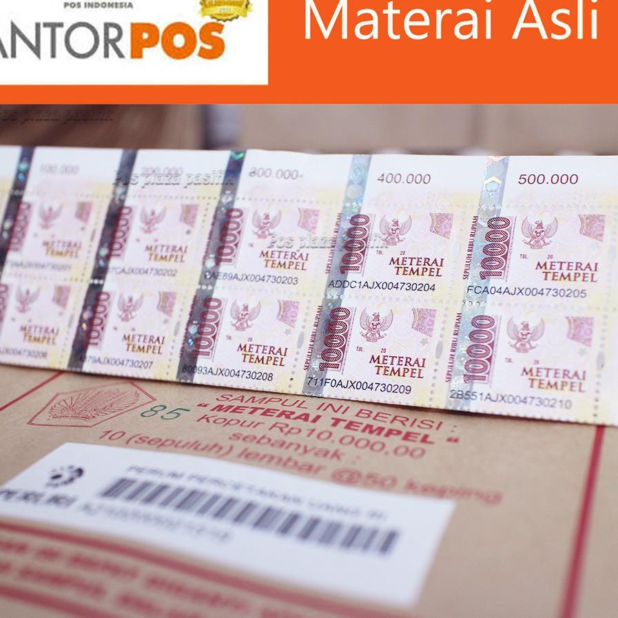 

[KODE PRODUK H8YEW3477] READY STOCK MATERAI 10000 MATERAI ASLI AGEN RESMI