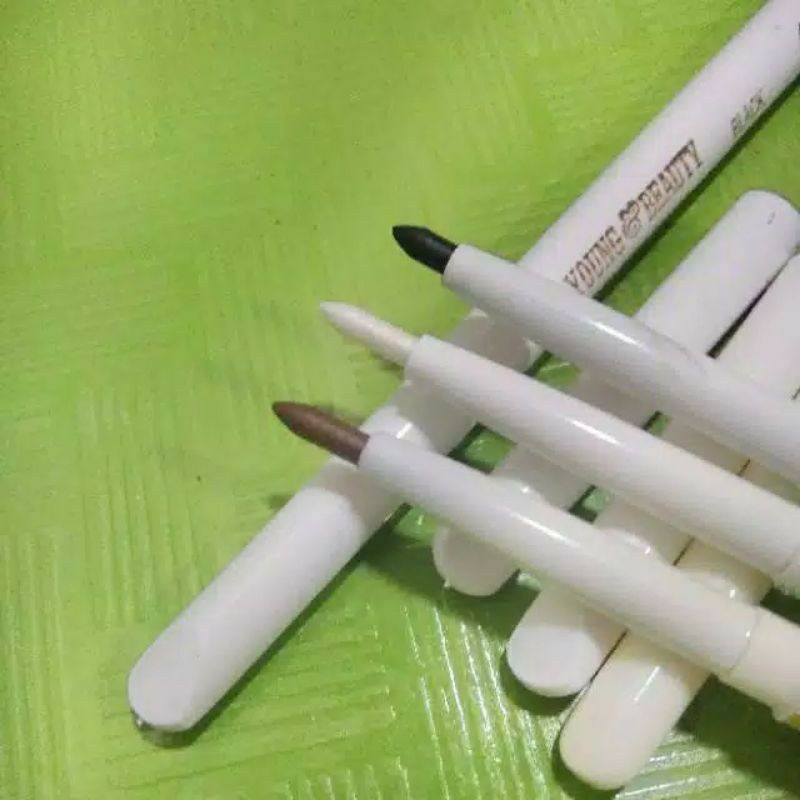 PROMO 12.12 BIGSALE Eyeliner Pensil Waterproof Warna Hitam Coklat Putih EYELINER PUTAR Y&amp;B/FRS ORIGINAL