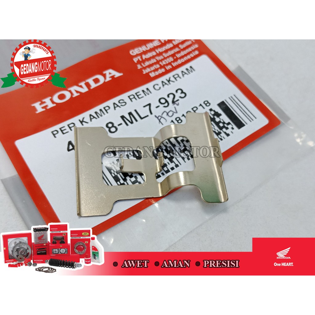 PIR KAMPAS SPRING PAD PLAT CAKRAM BELAKANG SUPRA X125 CS1 45108-ML7-923