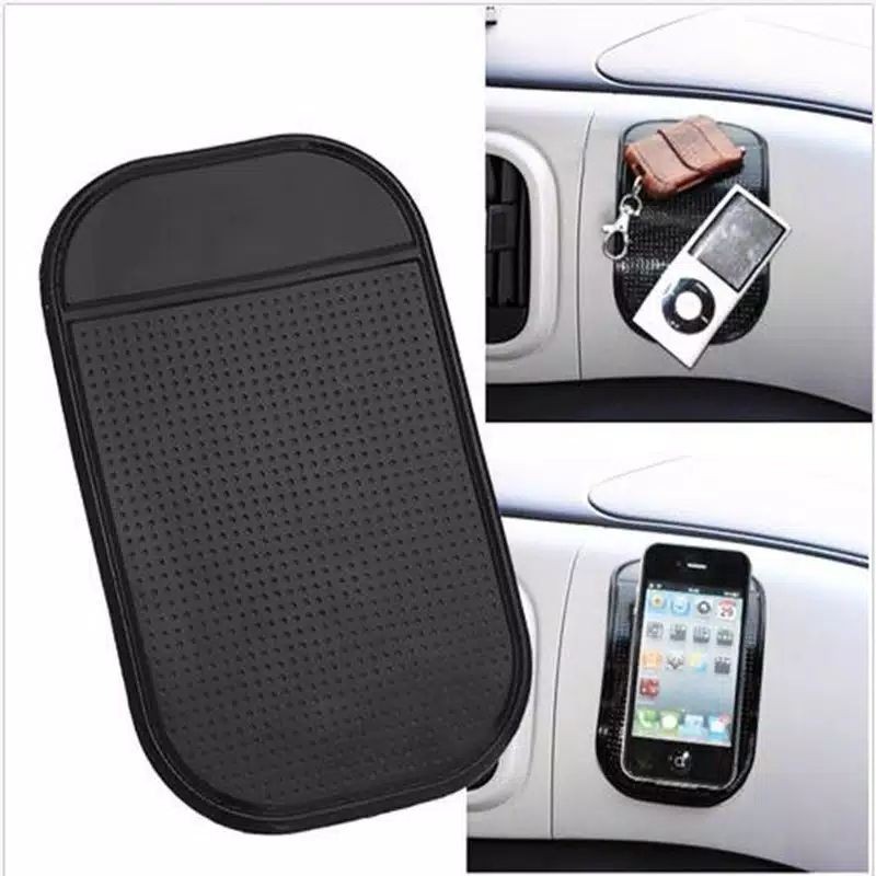 Sticky Pad Anti Slip Hp Mobil Motor Car Mini Storage Organizer Dashboard Ped Koin Coin