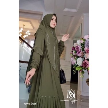 SIAP KIRIM  Ajwa Set Syari Original Mona Syari by M.E