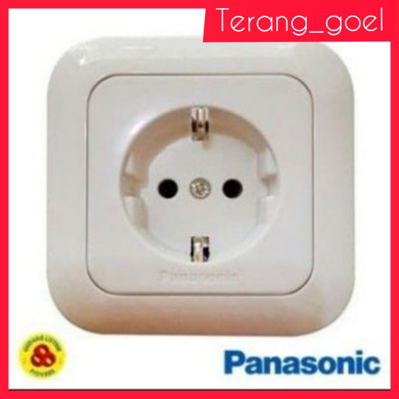 Stop kontak Panasonic Tanam Non CP / Colokan Engkel ( Tunggal ) /Single Socket  WEJ 1131-7 Panasonic