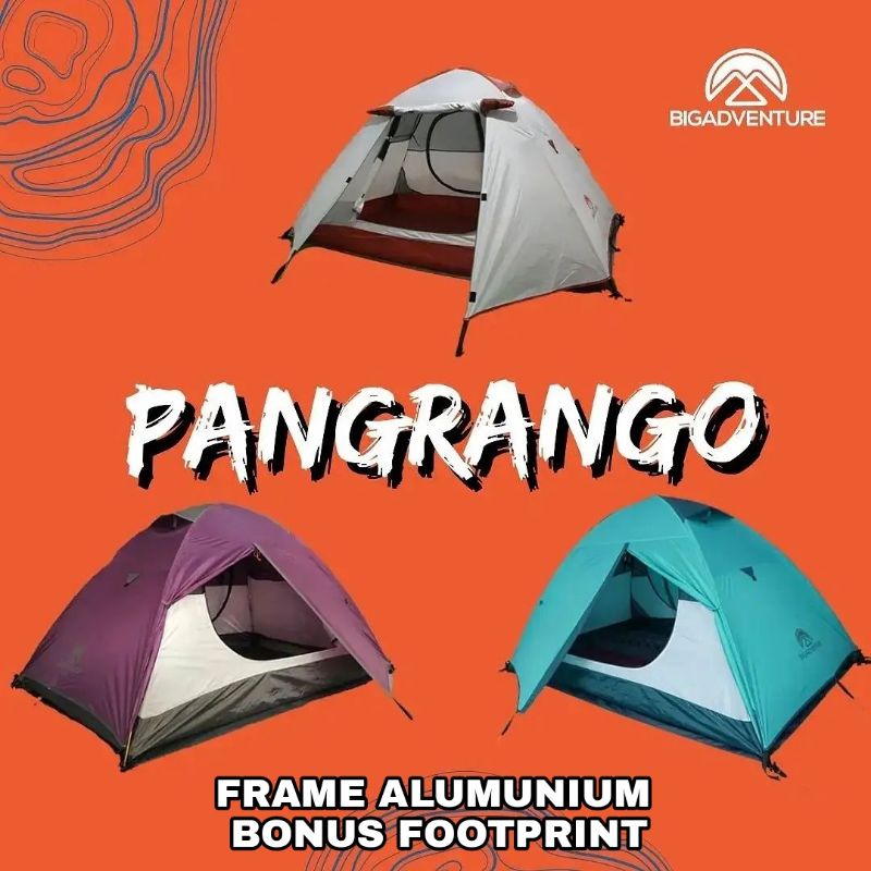 TENDA CAMPING BIGADVENTURE PANGRANGO Series 2 Person ALOY - TENDA BIG ADVENTURE PANGRANGO 2P - TENDA