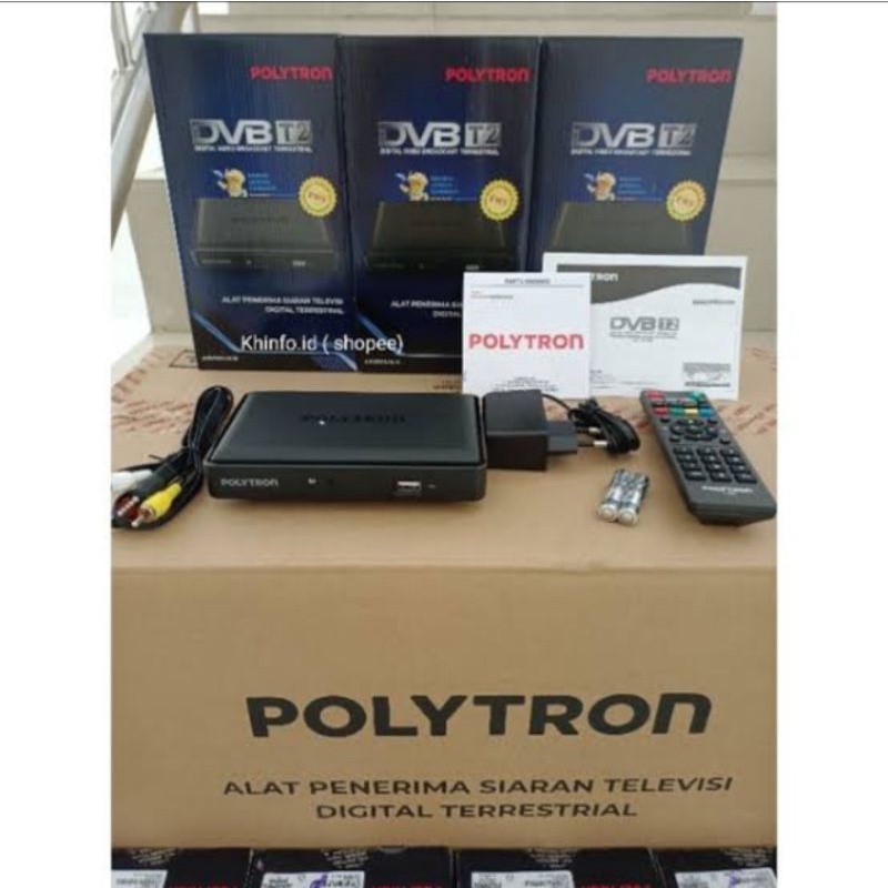 DVB T2 Set Top Box Matrix DVB T2 GARUDA BIRU / MERAH Apple HD EWS / Polytron PDV 620T2 / 700T2 / STB Polytron PDV620T2 / 700T2 / Polytron Set Top Box / Set Box Tv Digital Polytron (GARANSI RESMI)