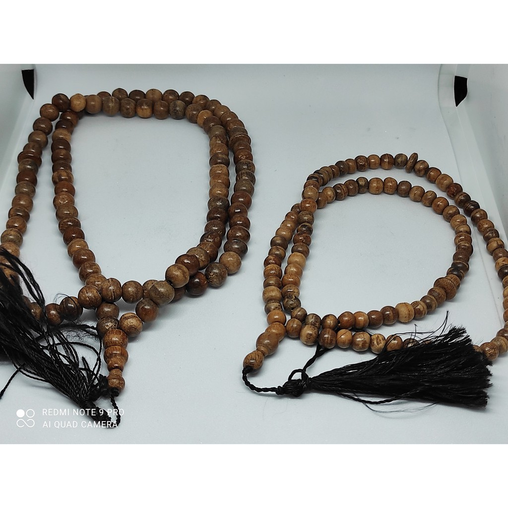 Tasbih KAYU GAHRU 99 bulatan BESAR
