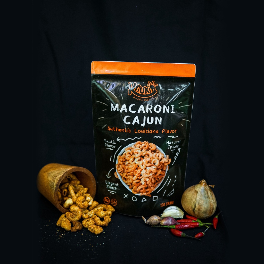 

Makaroni Cajun Tanpa MSG 120 gram - Kriukin