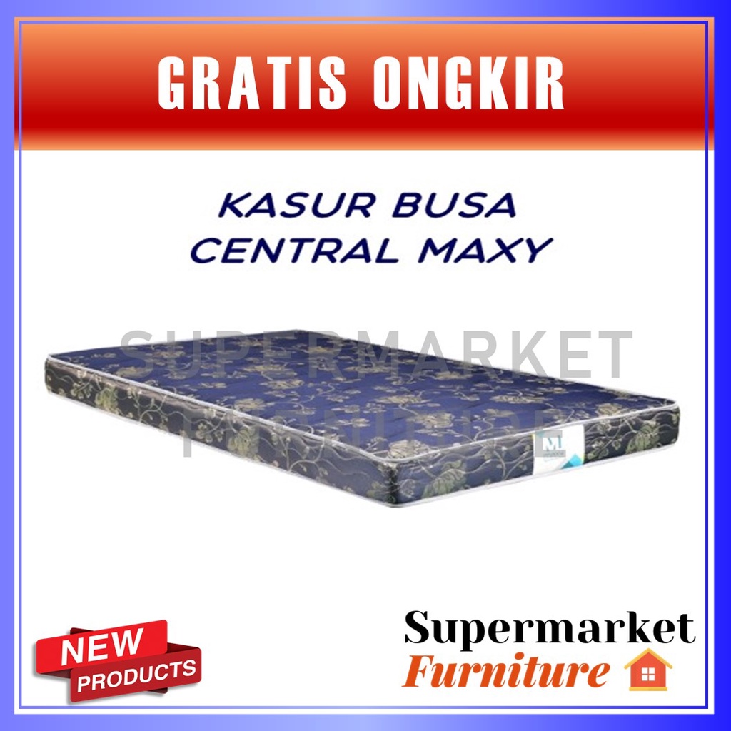 Central Maxy Kasur Busa Rebounded Tebal 18cm Biru
