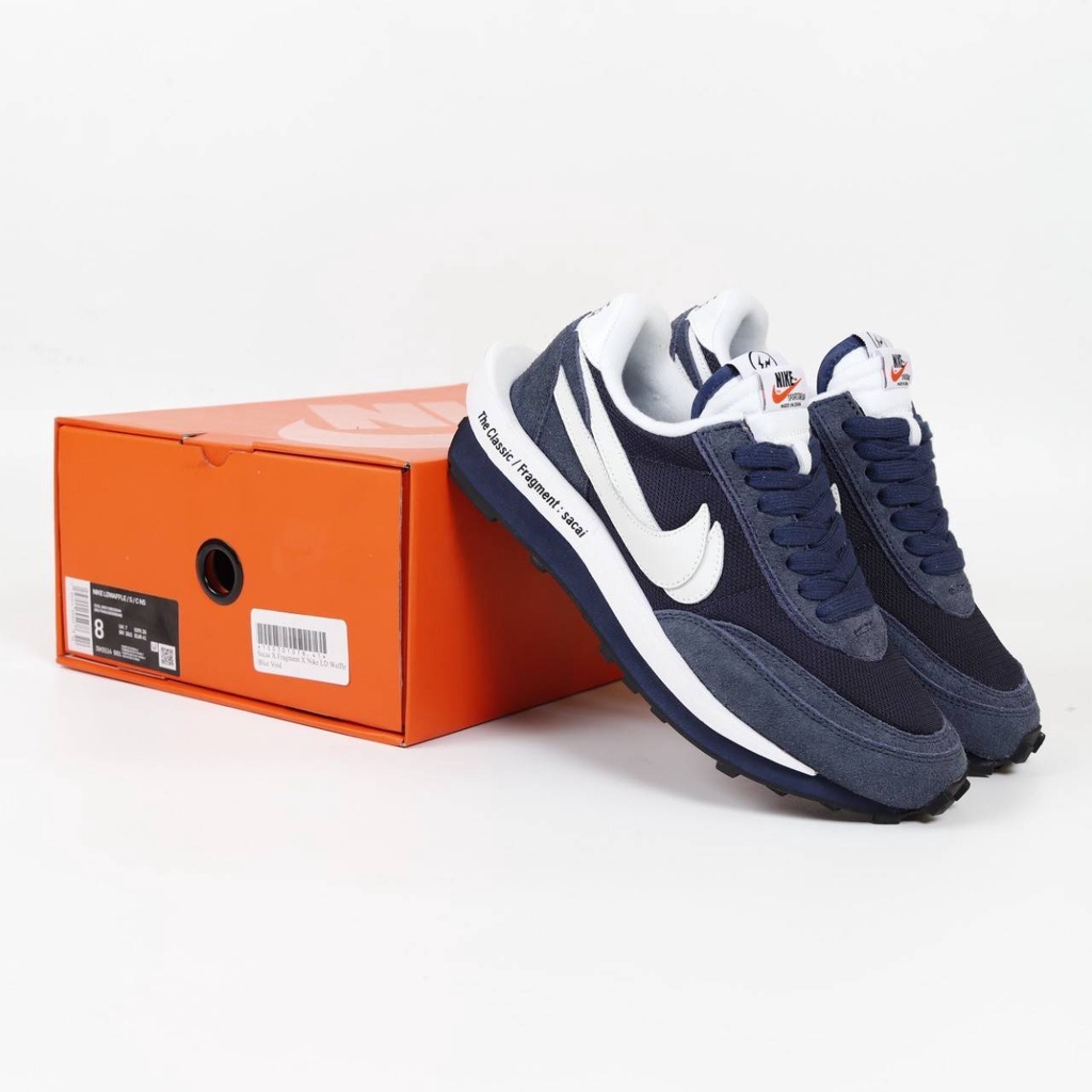 NIKE SACAI FRAGMENT LD WAFFLE BLUE VOID BNIB ORIGINAL VIETNAM GRATIS KAOS KAKI SEPATU NIKE