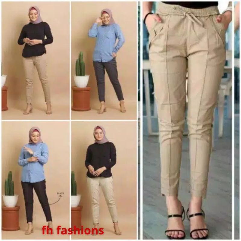 BAGGY PANTS TWILL STRETCH COMBED DIAMOND IMPOR (MELAR)  SIZE  L XL XXL XXXL 5L 7L 8L