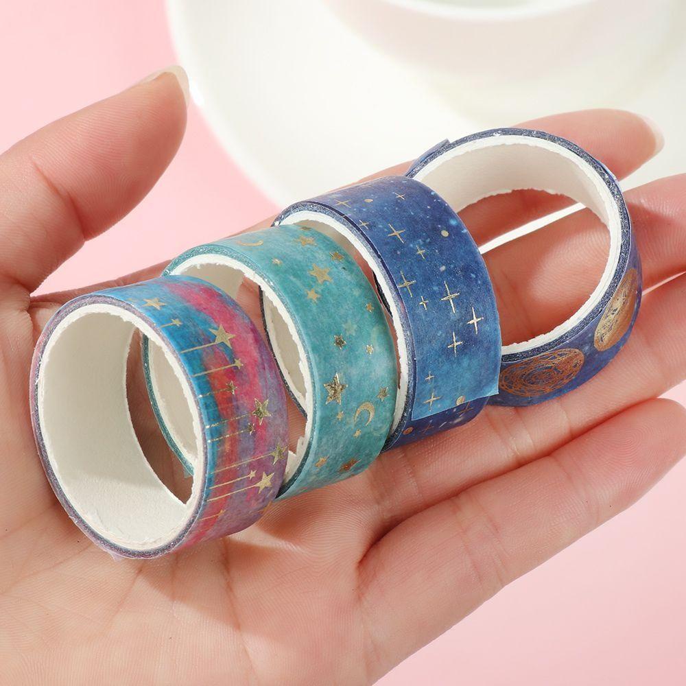 Nanas 12Roll/Set Washi Tape Sastra Merry Christmas Scrapbooking Starry Sky Series Little Fresh INS DIY Bahan