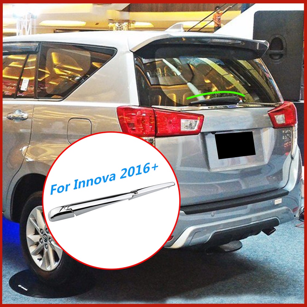 3pcs ChromeCar Rear Wiper Blade Windshield Back Window Wipers Untuk Toyota Innova2016+Styling Aksesoris