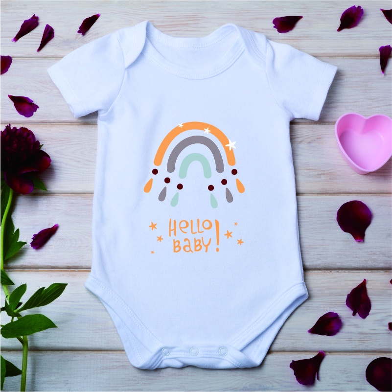 Jumper Baju Bayi Newborn Perempuan Laki-Laki Jumpsuit Hello Baby