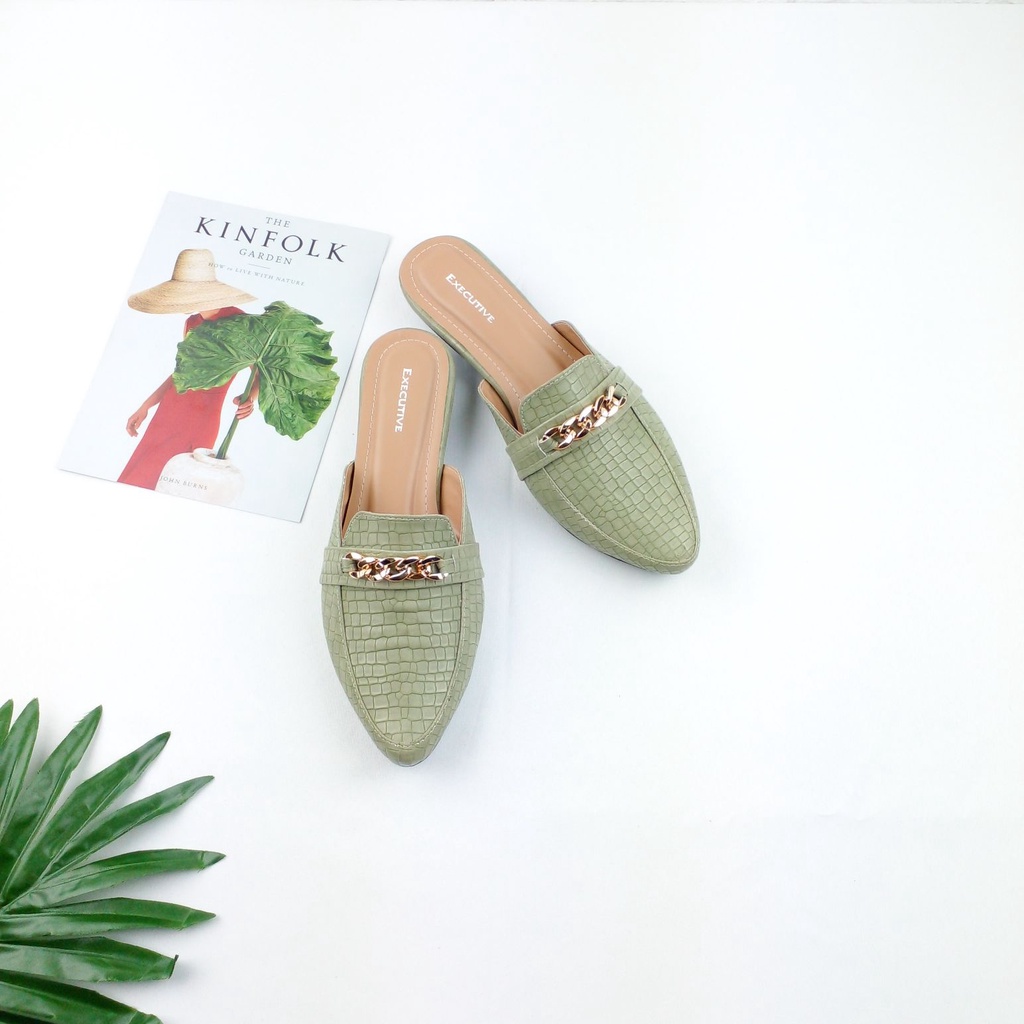 PROMO EXECUTIVE - Grace Slip On Mules Wanita 2 cm