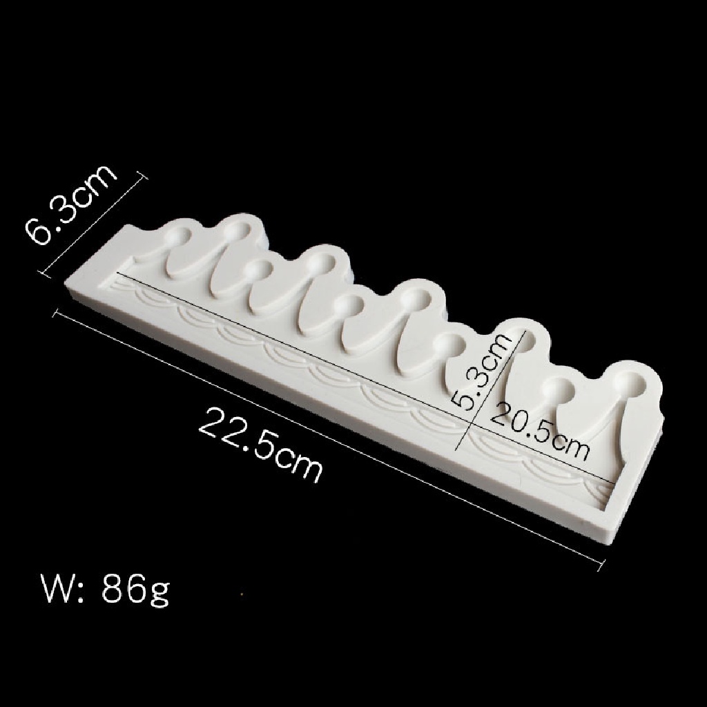 Cetakan fondant Bentuk Mahkota Bayi Bahan Silikon Untuk Dekorasi Kue / Cokelat