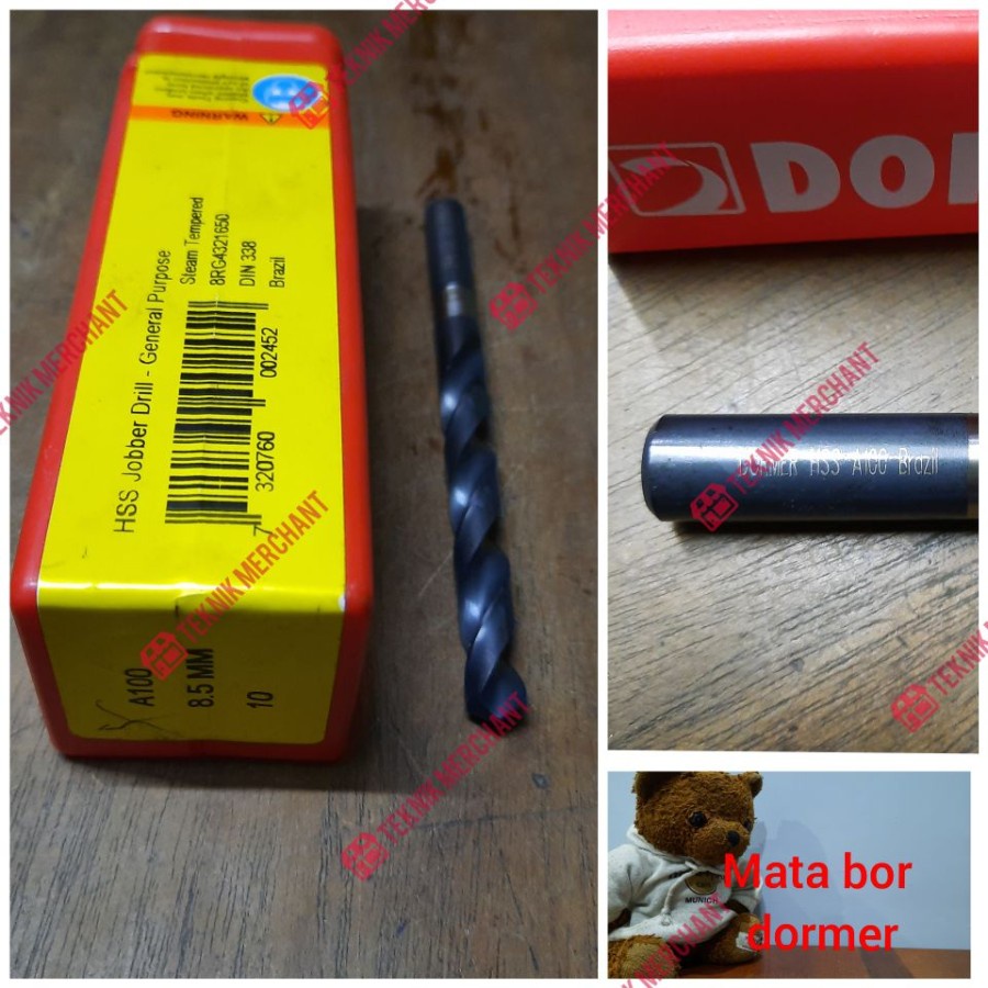 MATA BOR BESI DORMER 8,5MM 8.5MM HSS JOBBER DRILL 8.5 8,5 MM