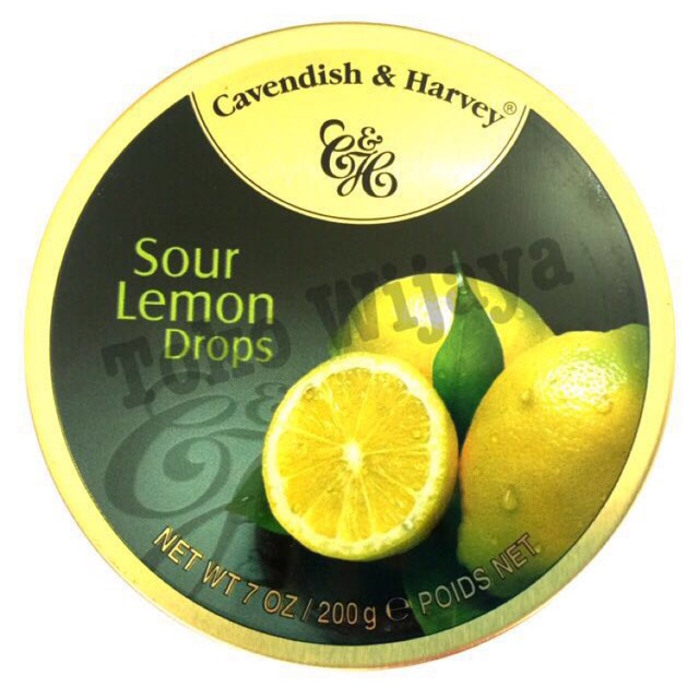 Permen cavendish &amp; harvey sour lemon drops