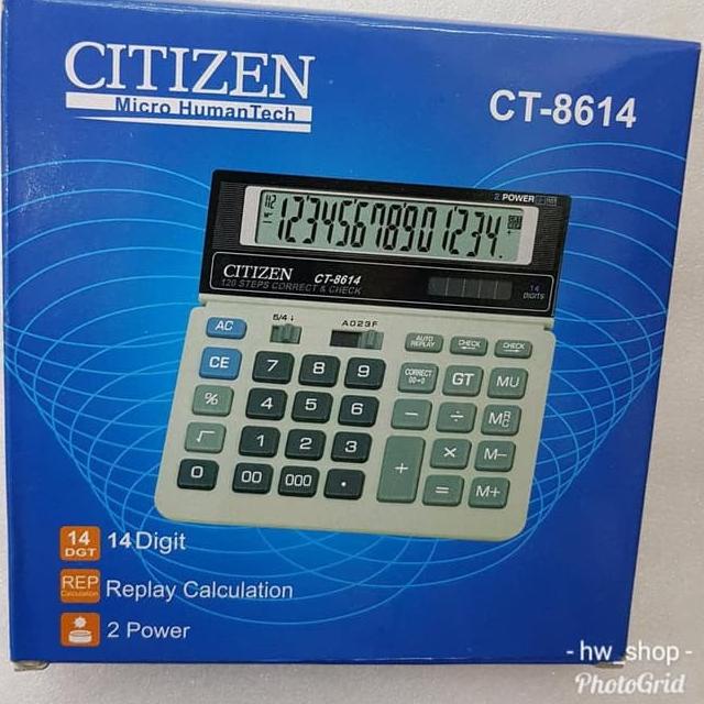 

Baru Kalkulator Citizen Ct 8614 . Kalkulator Citizen 14 Digit Calculator CT8614