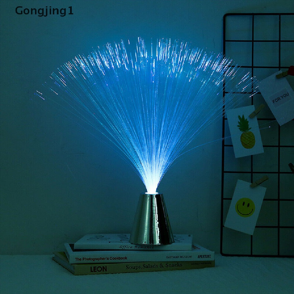 Gongjing1 Lampu Malam LED Fiber Optik Multi Warna Untuk Dekorasi Natal / Pernikahan / Rumah