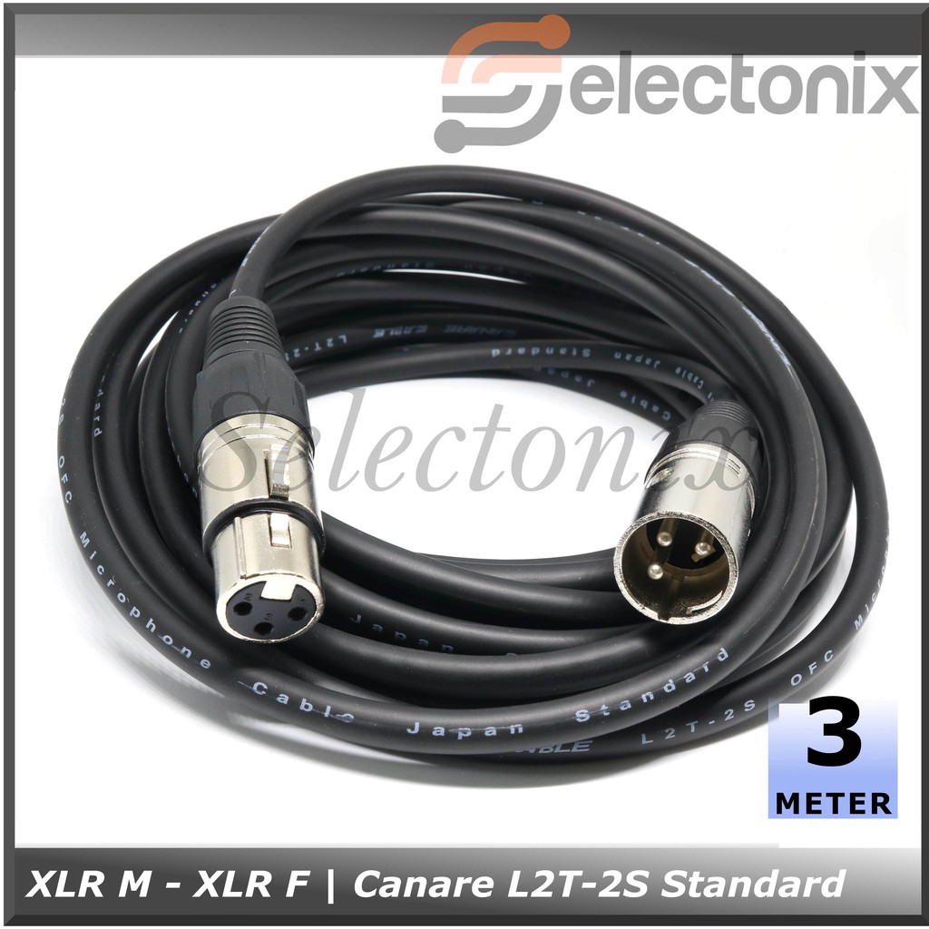 Kabel Mic XLR Male to Female | Canare Standard [3m]