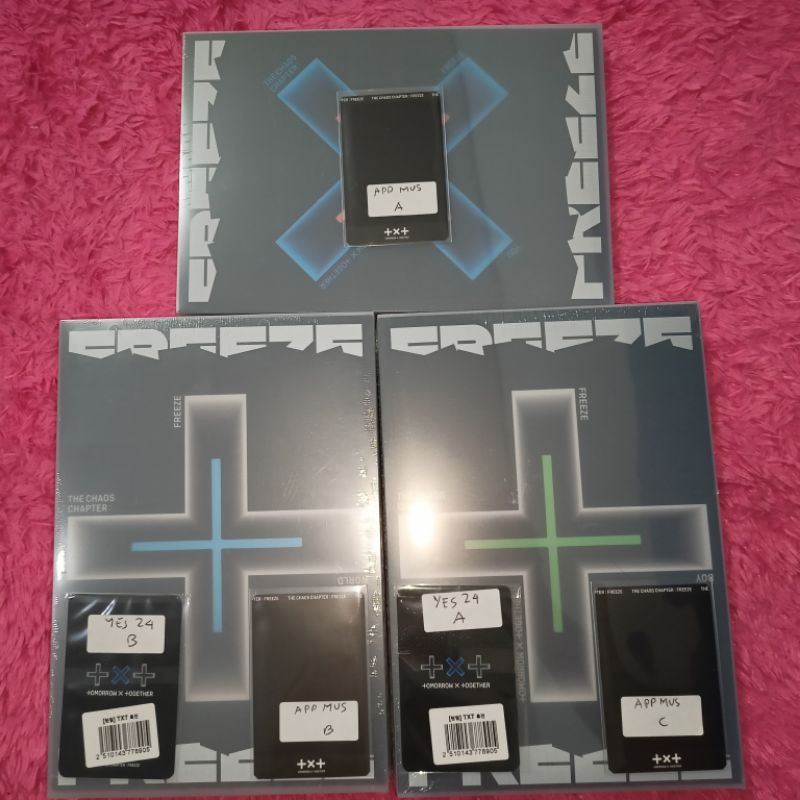 [READY STOCK] TXT ALBUM THE CHAOS CHAPTER FREEZE TCCF YES24 APPLE MUSIC APPMUS BENEFIT POB