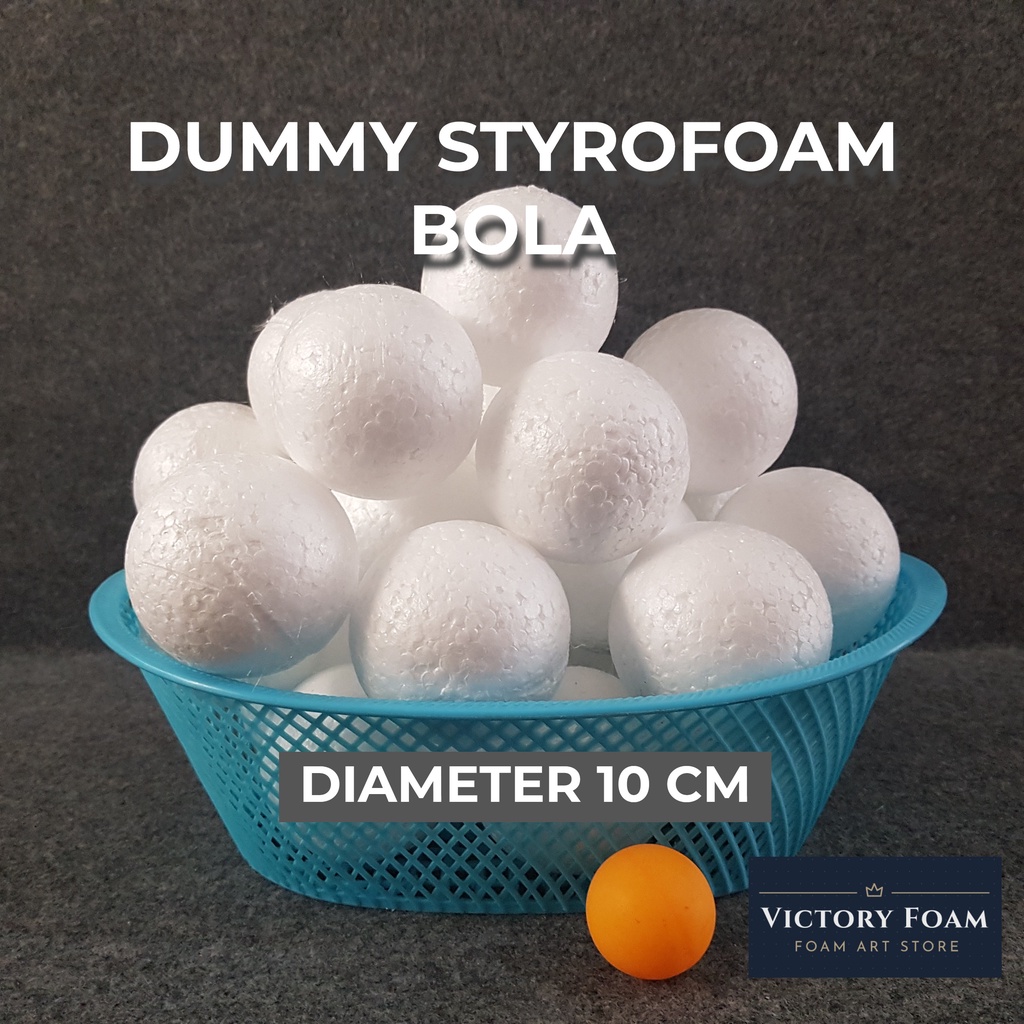 Dummy Styrofoam Bola Diameter 10cm