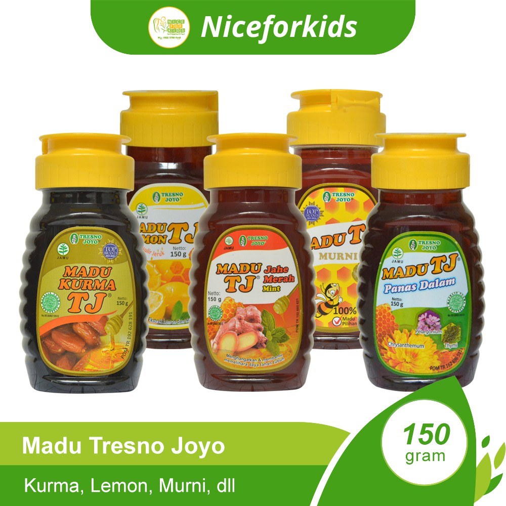 Tresno Joyo Madu Murni / Madu kurma / Madu Panas Dalam / Madu TJ Lemon 150 gram