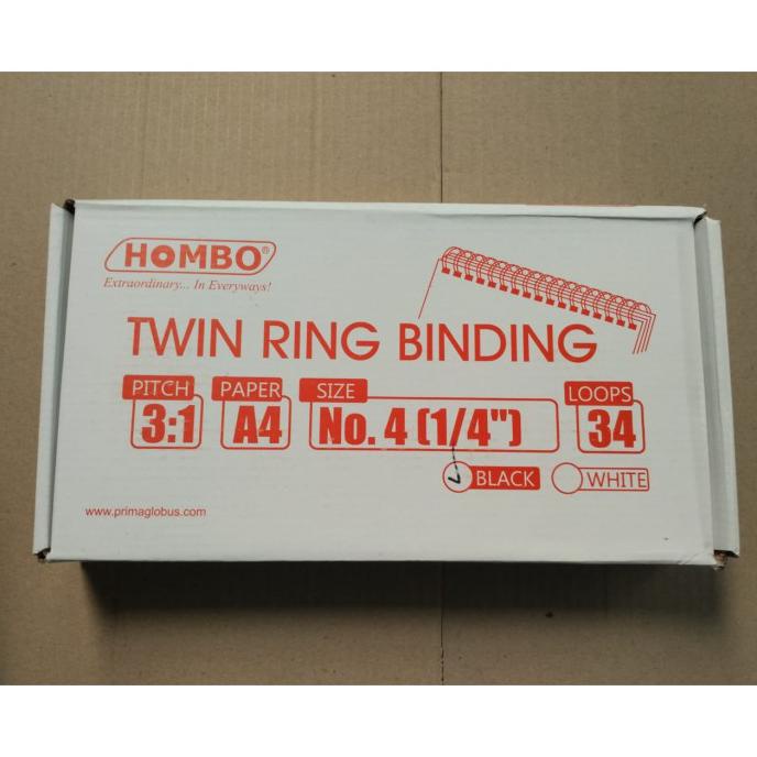 

Ready Stock] Spiral Binding Kawat 3:1 A4, No 4, Size 1/4, 4.80 Mm : 30 Lembar - Hitam