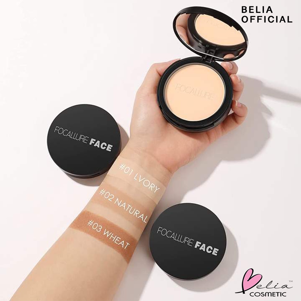 ❤ BELIA ❤ FOCALLURE Pressed Powder FA16 | Oil-control Pressed Powder-Matte Bedak Padat | BPOM