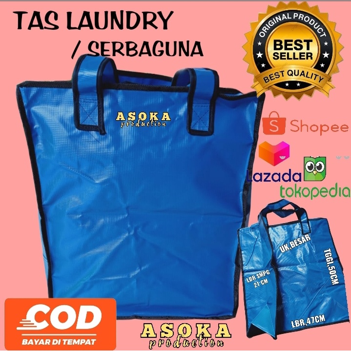 LRS TAS LAUNDRY SUPER KUAT, BAHAN ORSID/TARVAULIN (ANTI AIR)