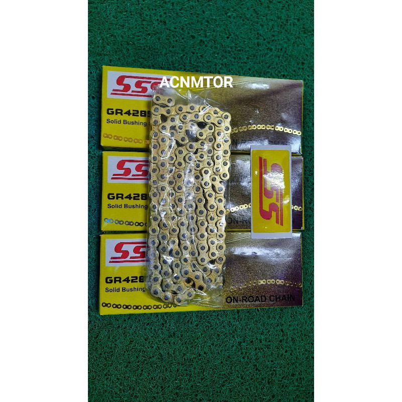 RANTAI MOTOR  SSS 428- 130L GOLD / SSS ORIGINAL 428 130L TYPE SB