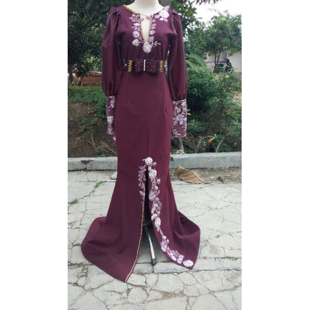 gaun panjang penyanyi/gaun pesta/gaun nyanyi