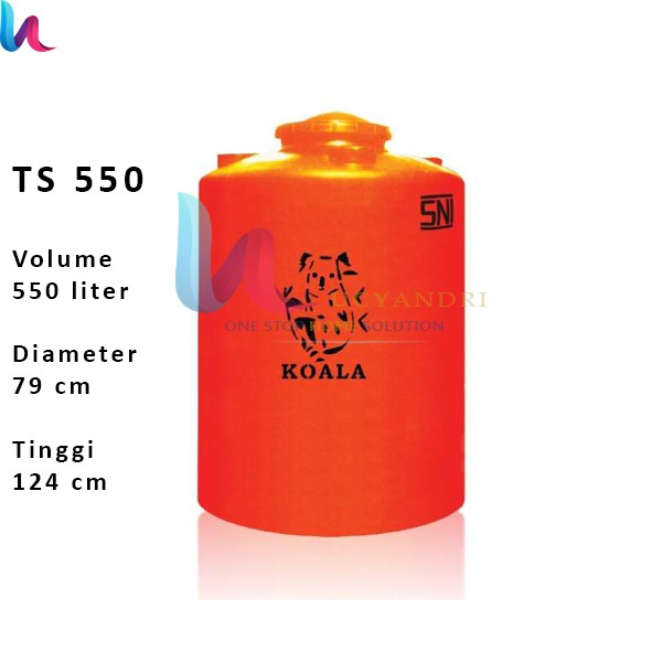 Tangki Air KOALA TS 550 Volume 550 Liter Toren Tandon