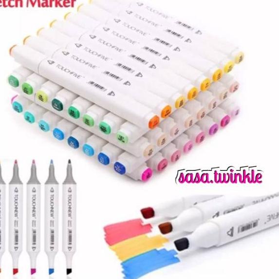 

TERBAIK Touchfive Twin Marker Colors Copic Marker Alkohol Base Sketsa Drawing Pen Brush Marker Finecolour RR4!!
