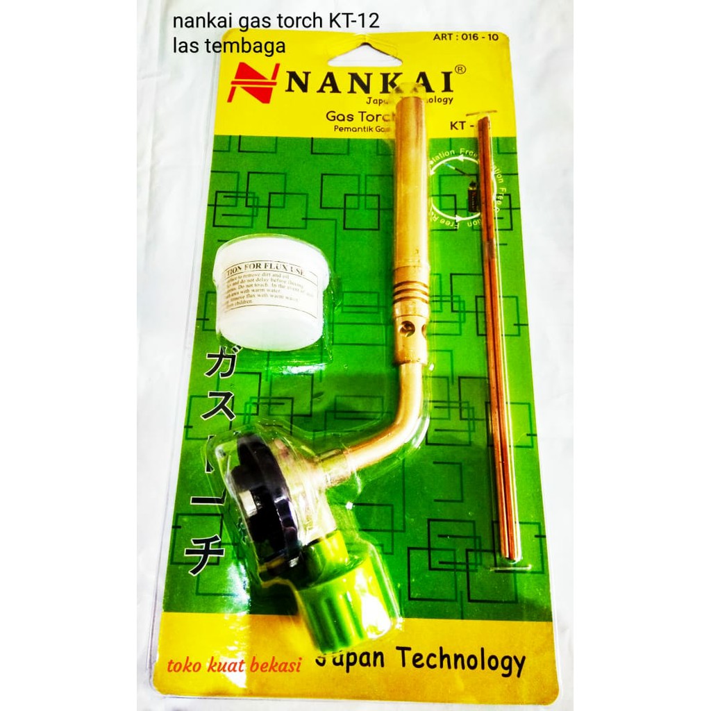 Kepala Korek Tabung Gas NANKAI KT-12 / Las Tembaga + flux + copper