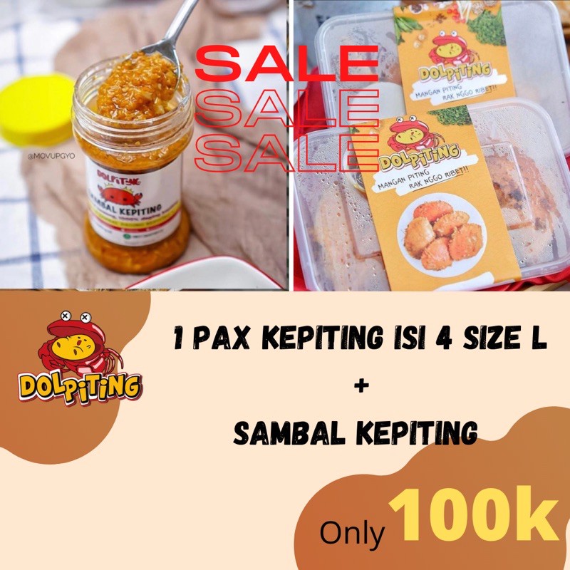 

Camilan Kepiting dan Sambal Kepiting