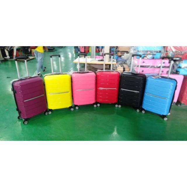 TAS KOPER POLO MILANO BAHAN PP IMPORT CABIN BAGASI SIZE TRAVEL BAG  UK 20”, 24 "