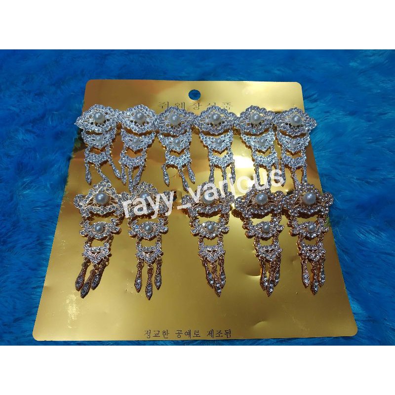 Bross Dahu Juntai Kepala Tiga Perak Emas