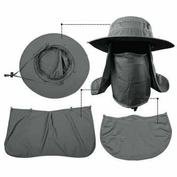 Topi Gunung dengan Sarung Wajah / Topi Gunung Murah Berkualitas Topi Gunung Masker / Topi Outdoor Pria Topi Outdoor Wanita Topi Gunung Anti Uv / Topi Pelindung Matahari  Topi Gunung Sarung Wajah Masker Topi Multifungsi Topi Anti Panas Murah Topi Je