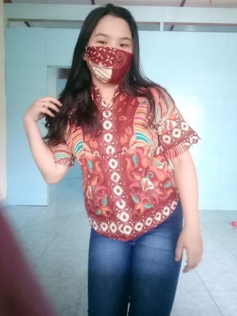 Bl 54 (promo) Atasan Batik Wanita Lengan Pendek Model Kancing Depan Untuk Kerja Atau Busui