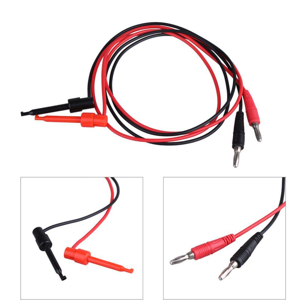 [Elegan] Untuk Multimeter Universal Lead Cable Kabel Colokan Pisang Test Hook Connector