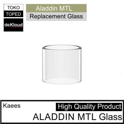 koleksi tabung bahan kaca Kaees ALADDIN MTLx Replacemen warna glass bening