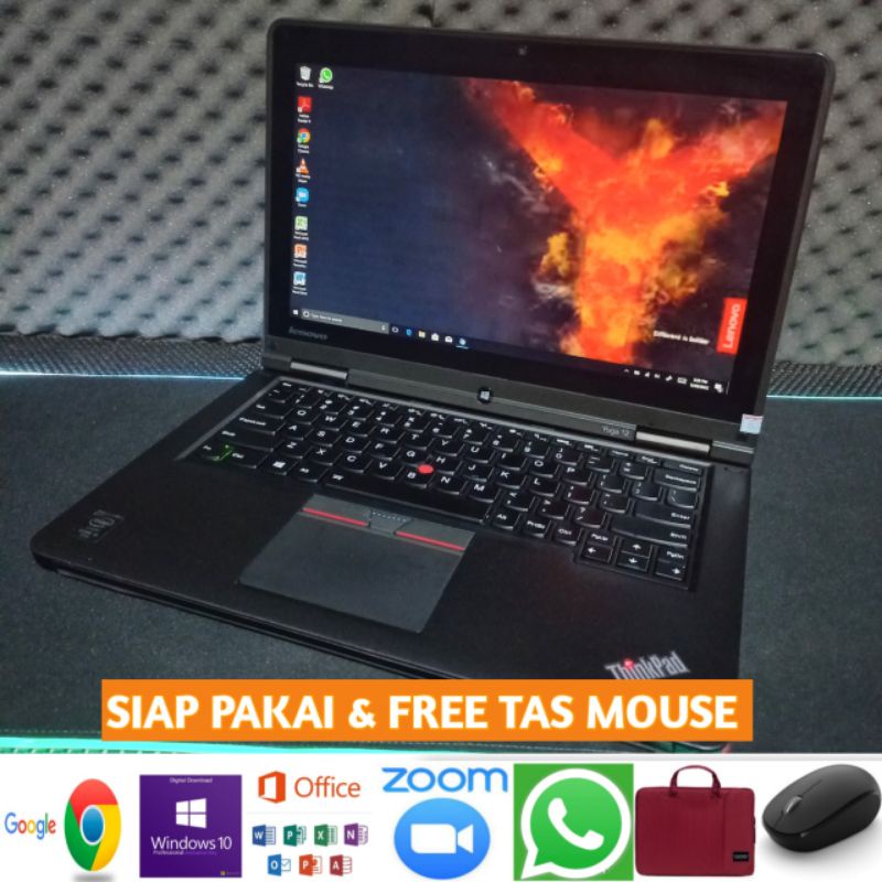 Laptop Lenovo Yoga 12 Core i5 Gen 5 Ram 4GB SSD 128GB Touchscreen Windows 10