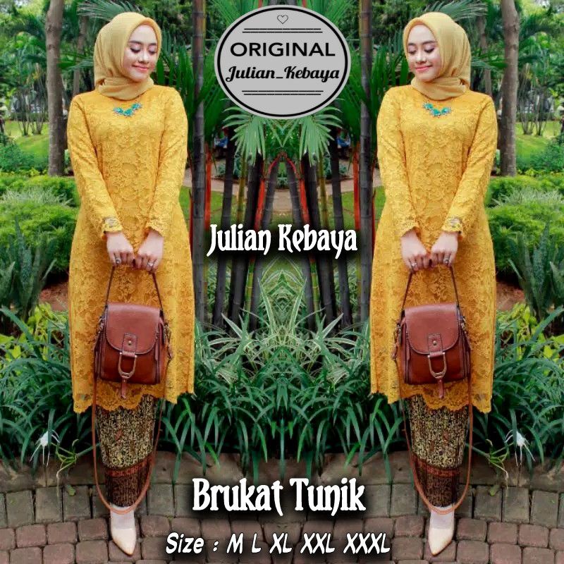 KEBAYA TUNIK BRUKAT / SETELAN KEBAYA BRUKAT TUNIK JUMBO / SET KEBAYA MODERN / KEBAYA TUNIK BROKAT