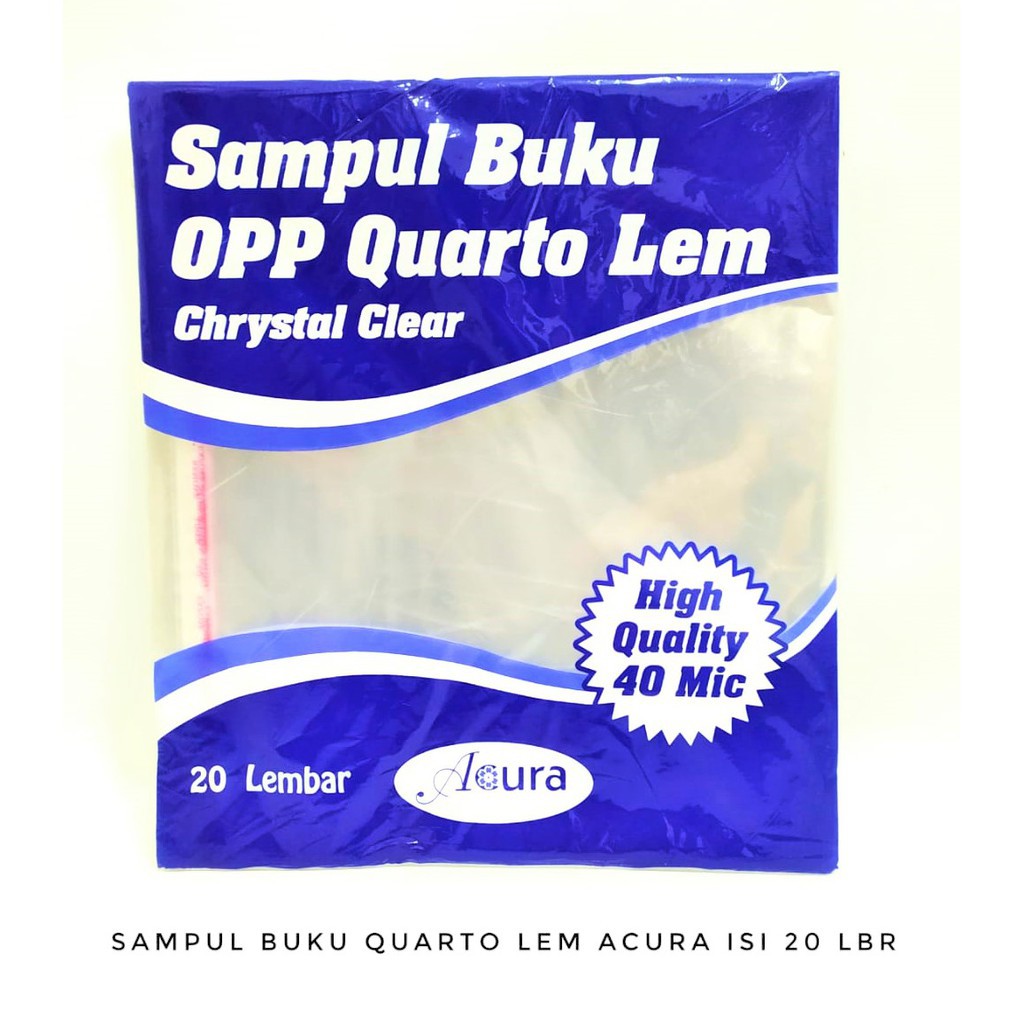 

Acura Sampul Buku OPP Quarto 20 lembar