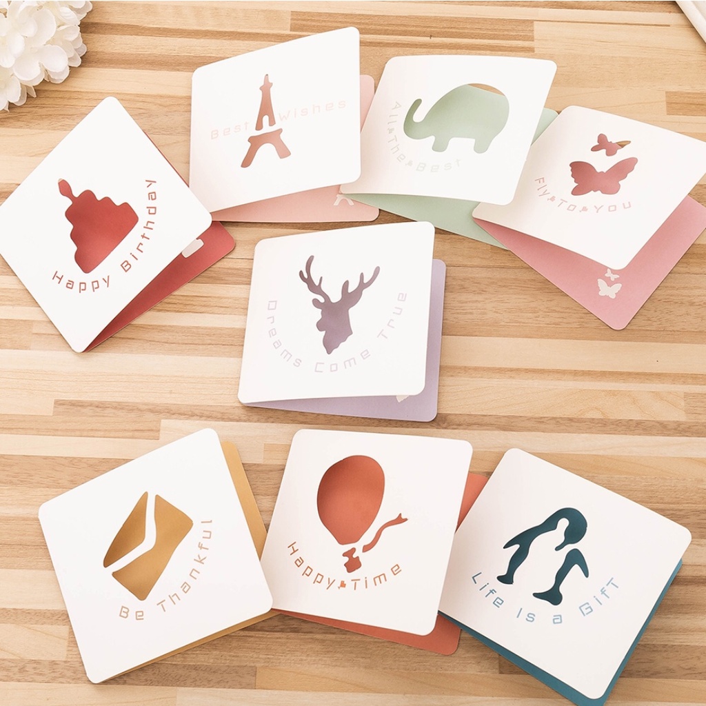 Jual KARTU UCAPAN AESTHETIC Greeting Card Ulang Tahun Unik Lucu