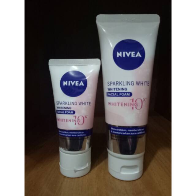 Nivea Sparkling White ( whitening ) Facial Foam 100ml/50ml.