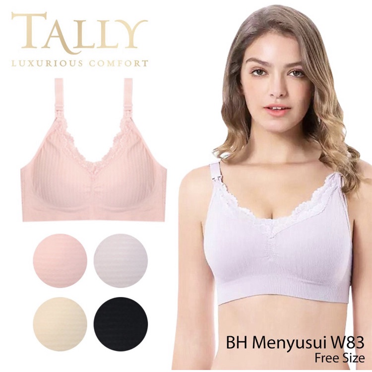 TALLY Bra Nursing Maternity W83 BH Menyusui Rajut Exclusive FREE SIZE