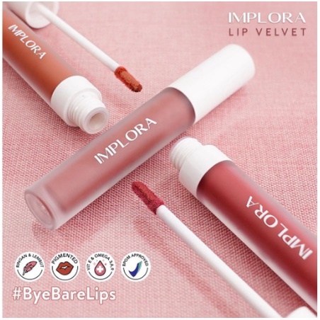 ✨SHASYA✨ IMPLORA Lip Velvet 4,6 gram | Lip Cream Matte | Lipstik | Lipvelvet BPOM Kosmetik Bibir